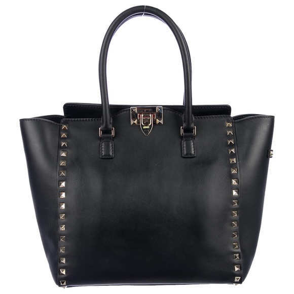 Authentic Valentino Medium Rockstud Tote - Picture 3 of 8